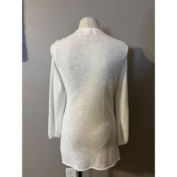 Anthropologie MOTH Cardigan Sweater Medium White - Picture 2 of 12
